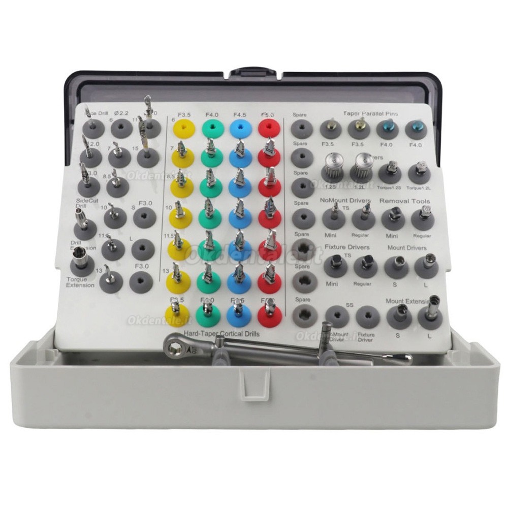 Kit chirurgico universale per impianti conici, Guida per frese elicoidali Hiossen stile OSSTEM